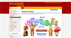 Desktop Screenshot of escapade-kostueme.com